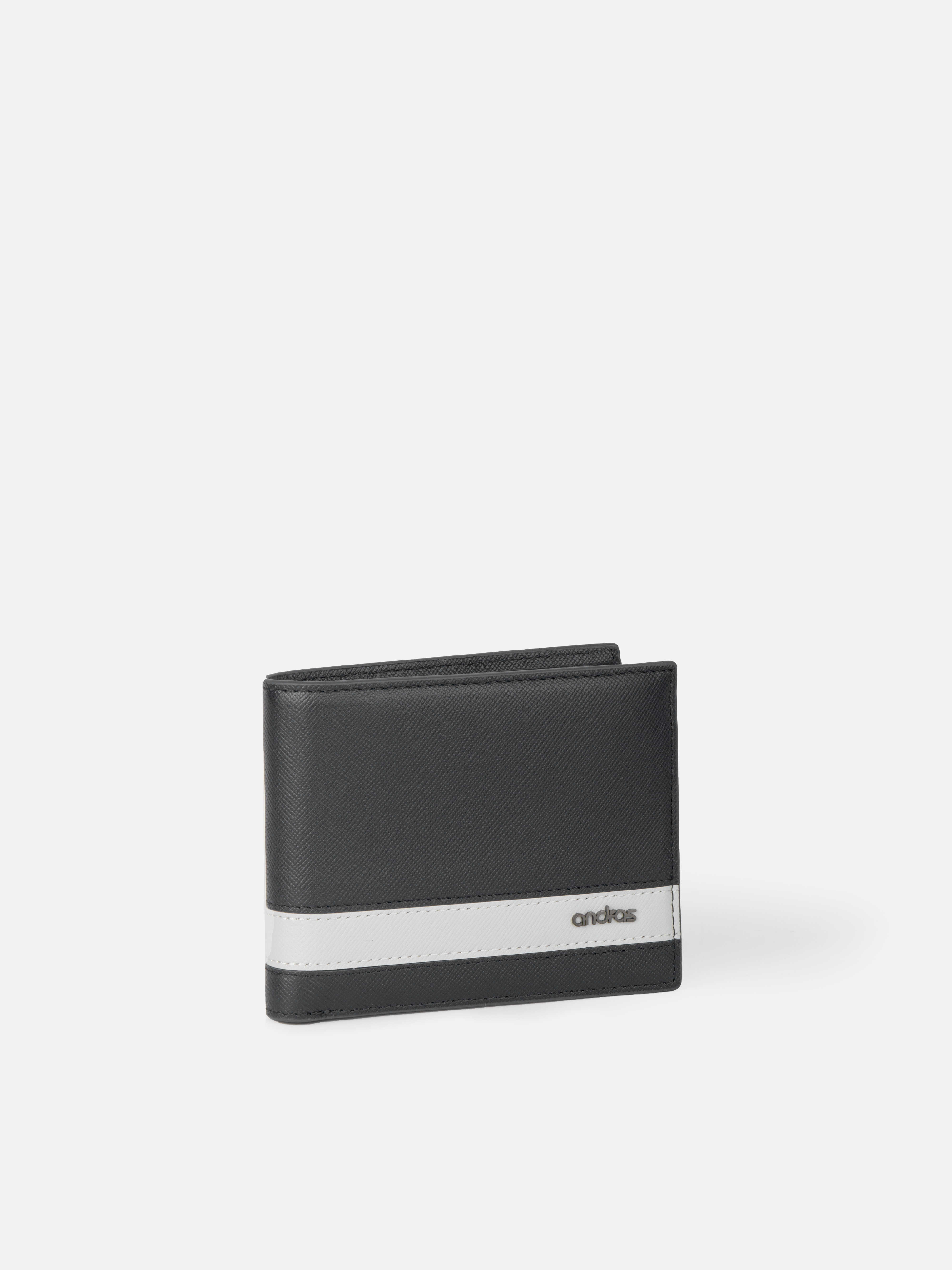 Ví Ngang Phối Sọc Bi-Fold Combine