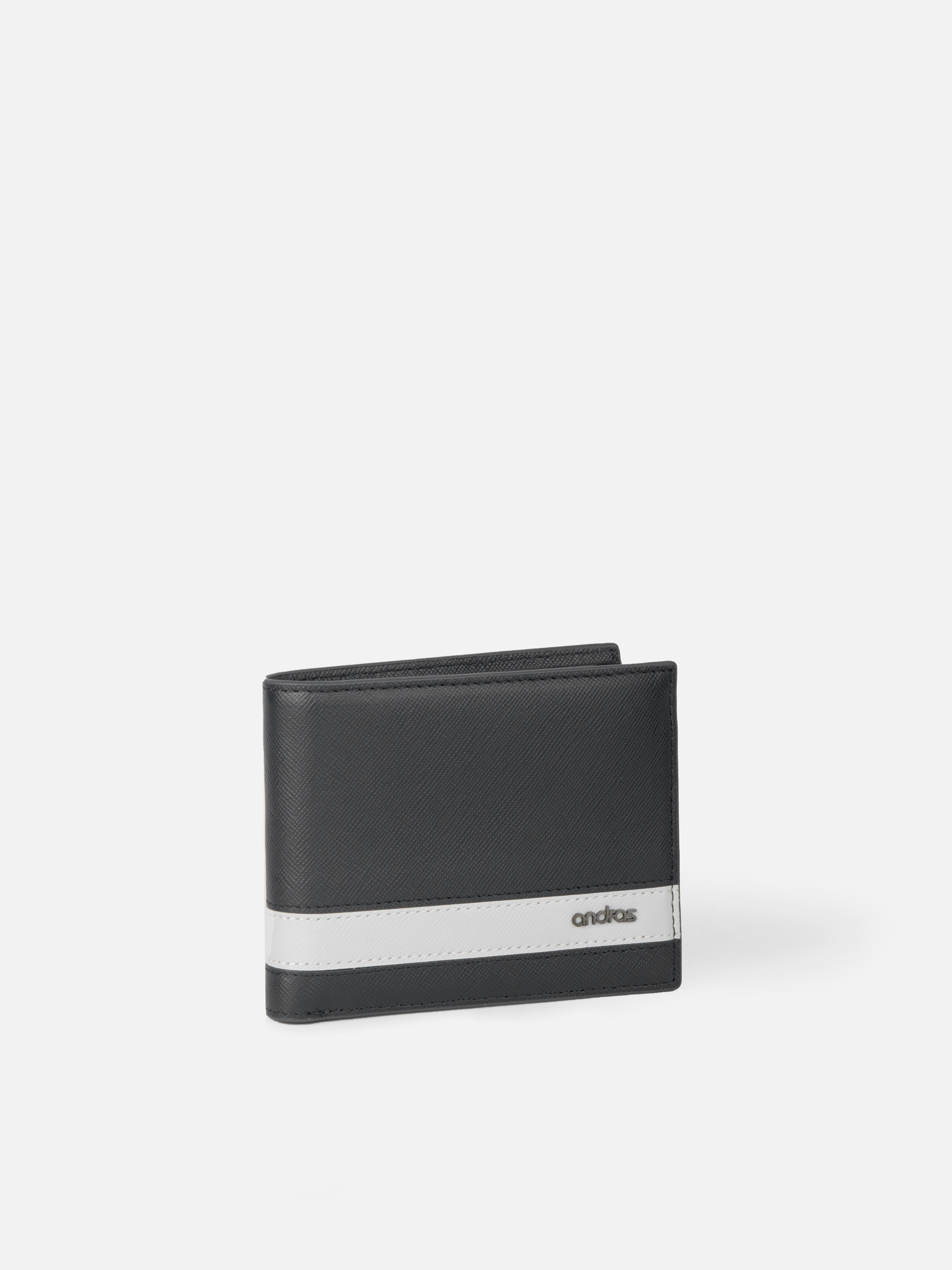 Ví Ngang Phối Sọc Bi-Fold Combine