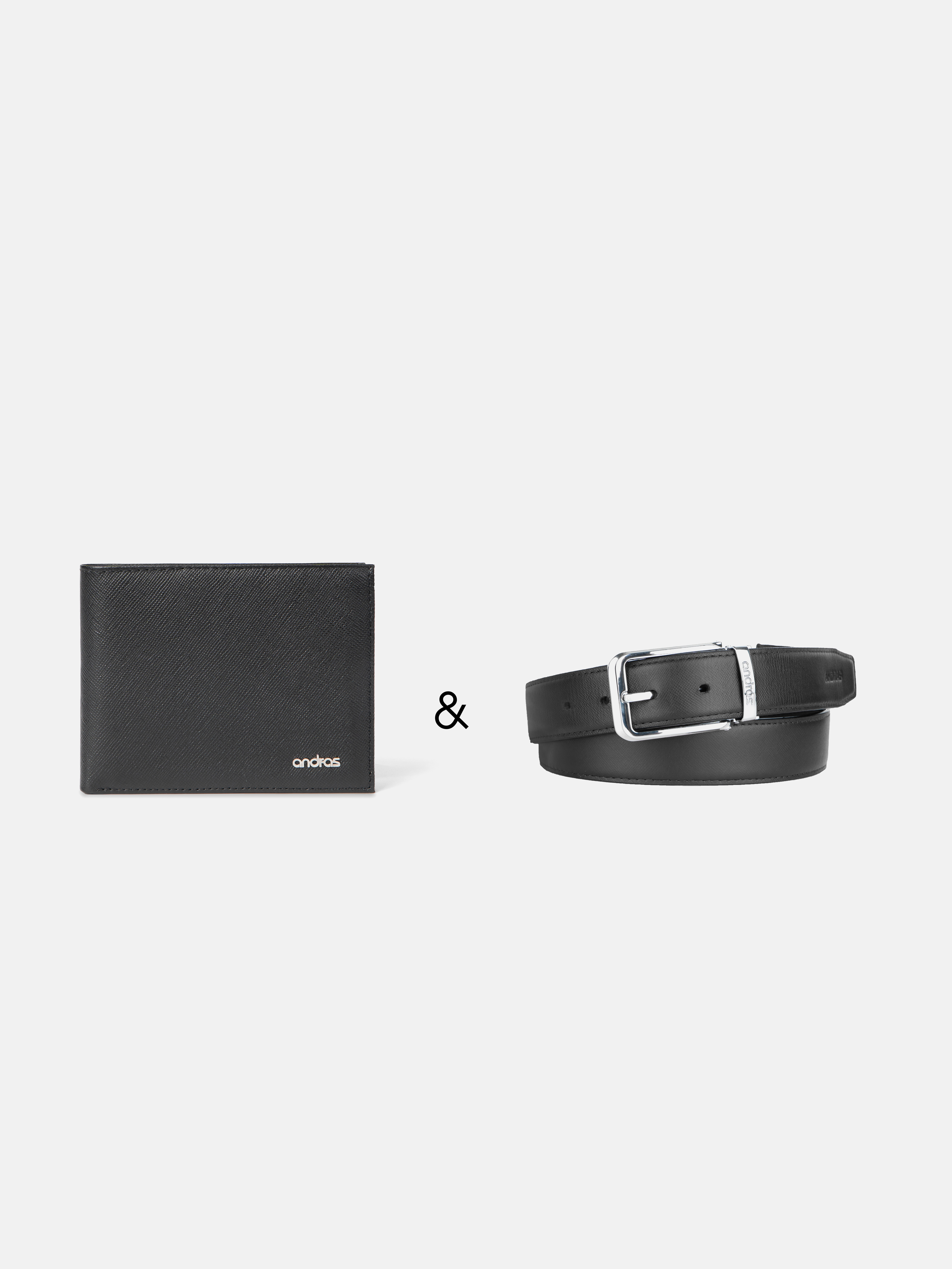 Combo Ví Bi-Fold Trust & Thắt Lưng Da Thật Fullbox 01