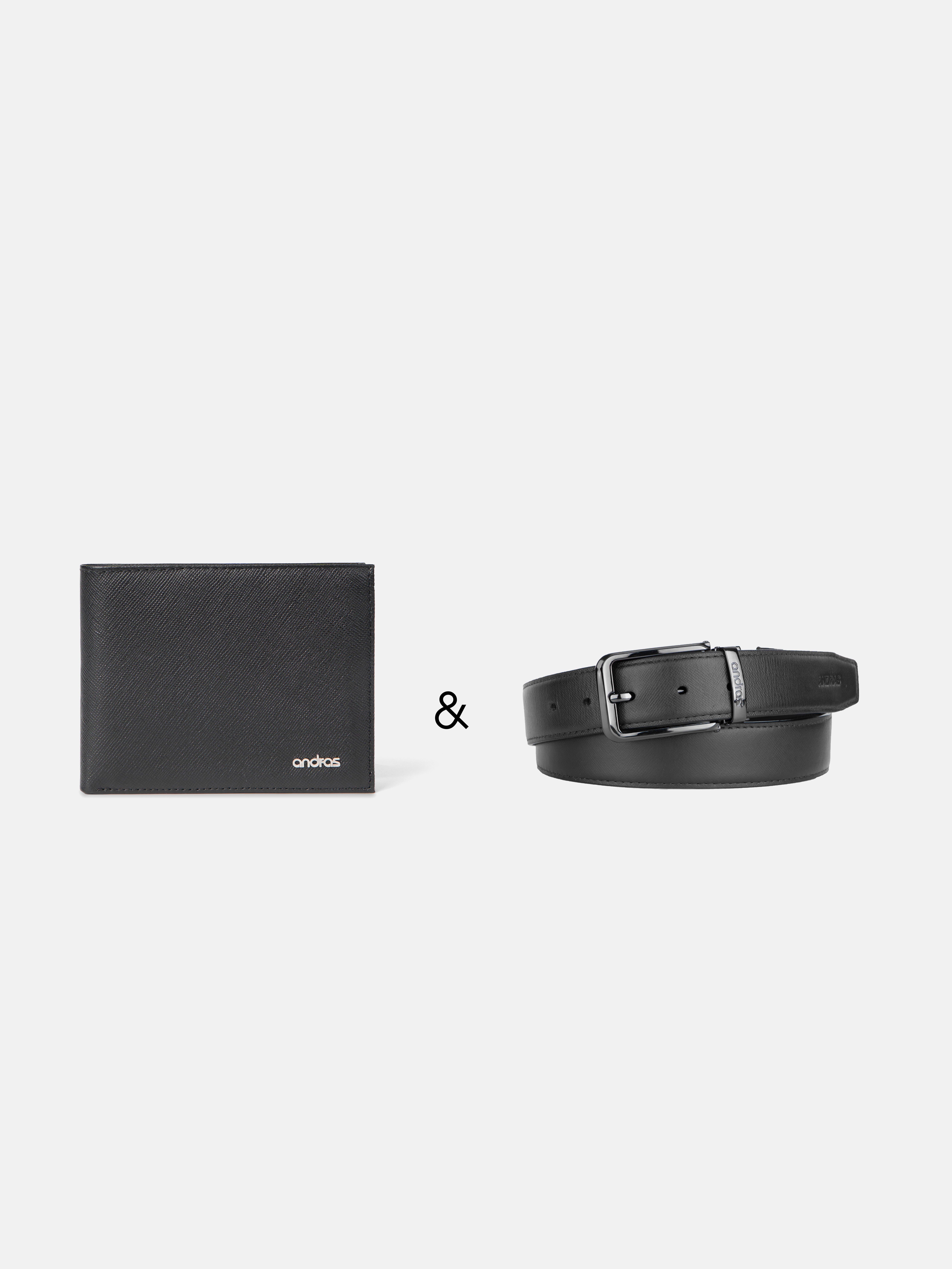 Combo Ví Bi-Fold Trust & Thắt Lưng Da Thật Fullbox 01