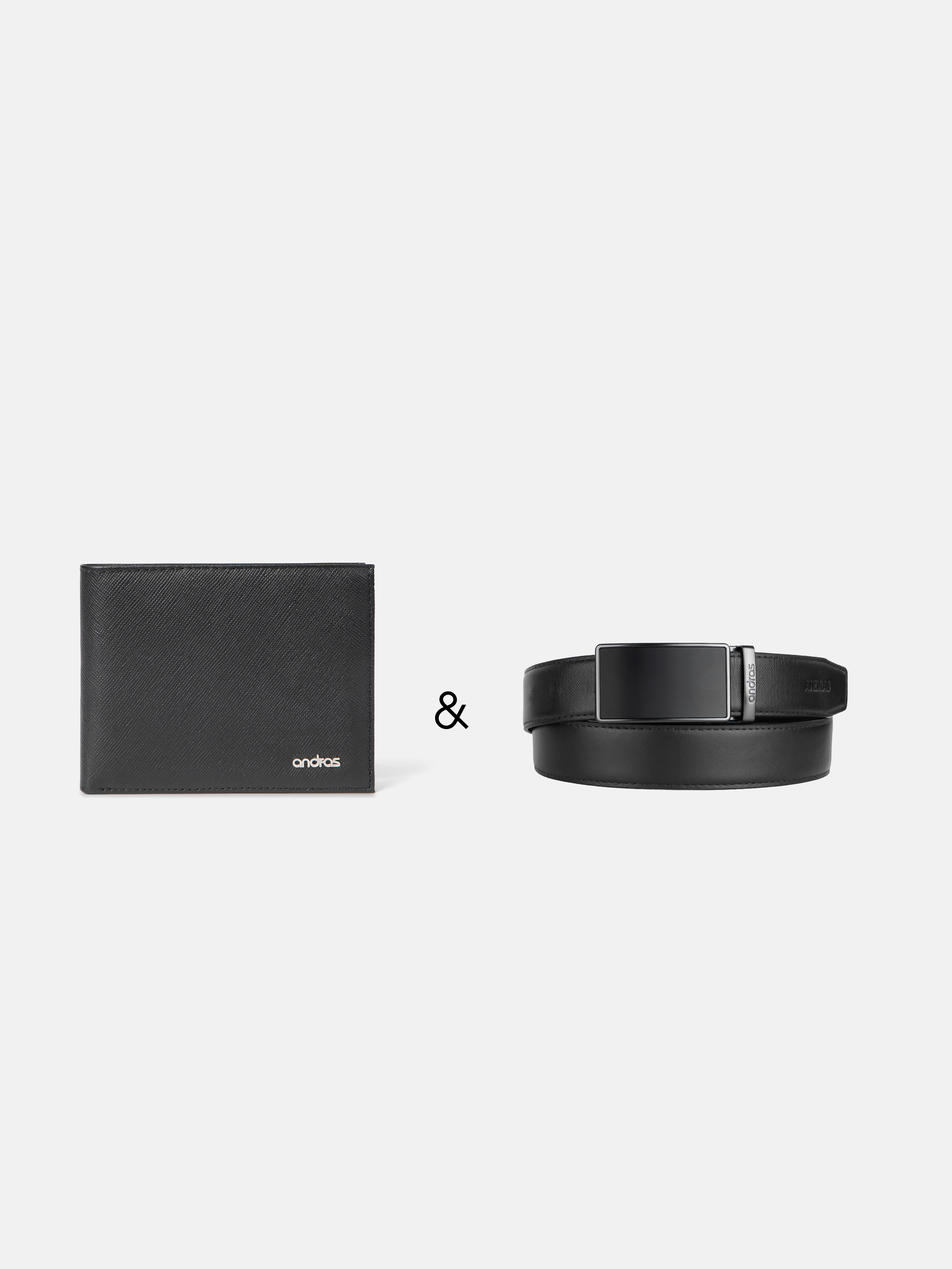 Combo Ví Bi-Fold Trust & Thắt Lưng Da Thật Fullbox 01