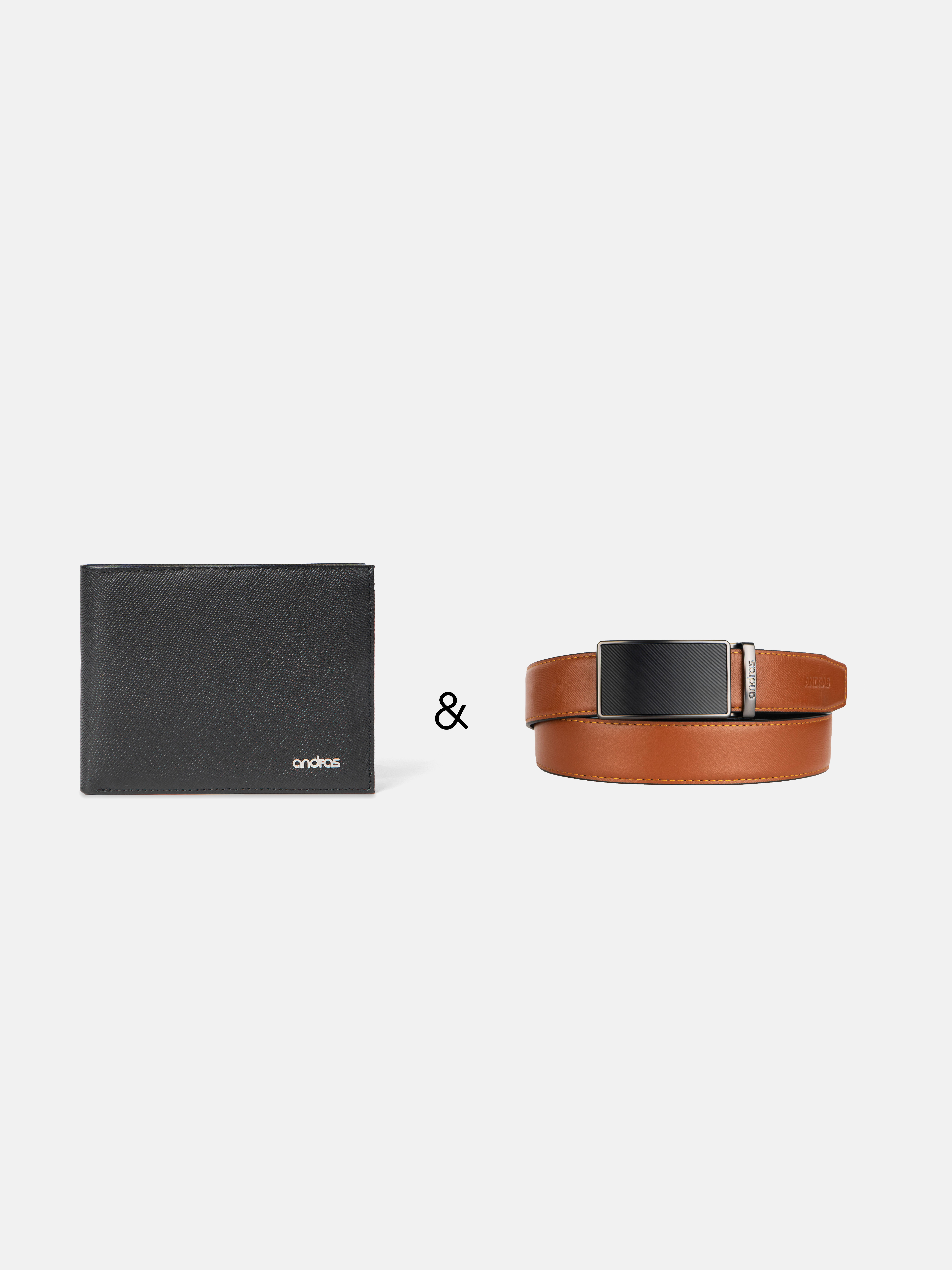 Combo Ví Bi-Fold Trust & Thắt Lưng Da Thật Fullbox 01