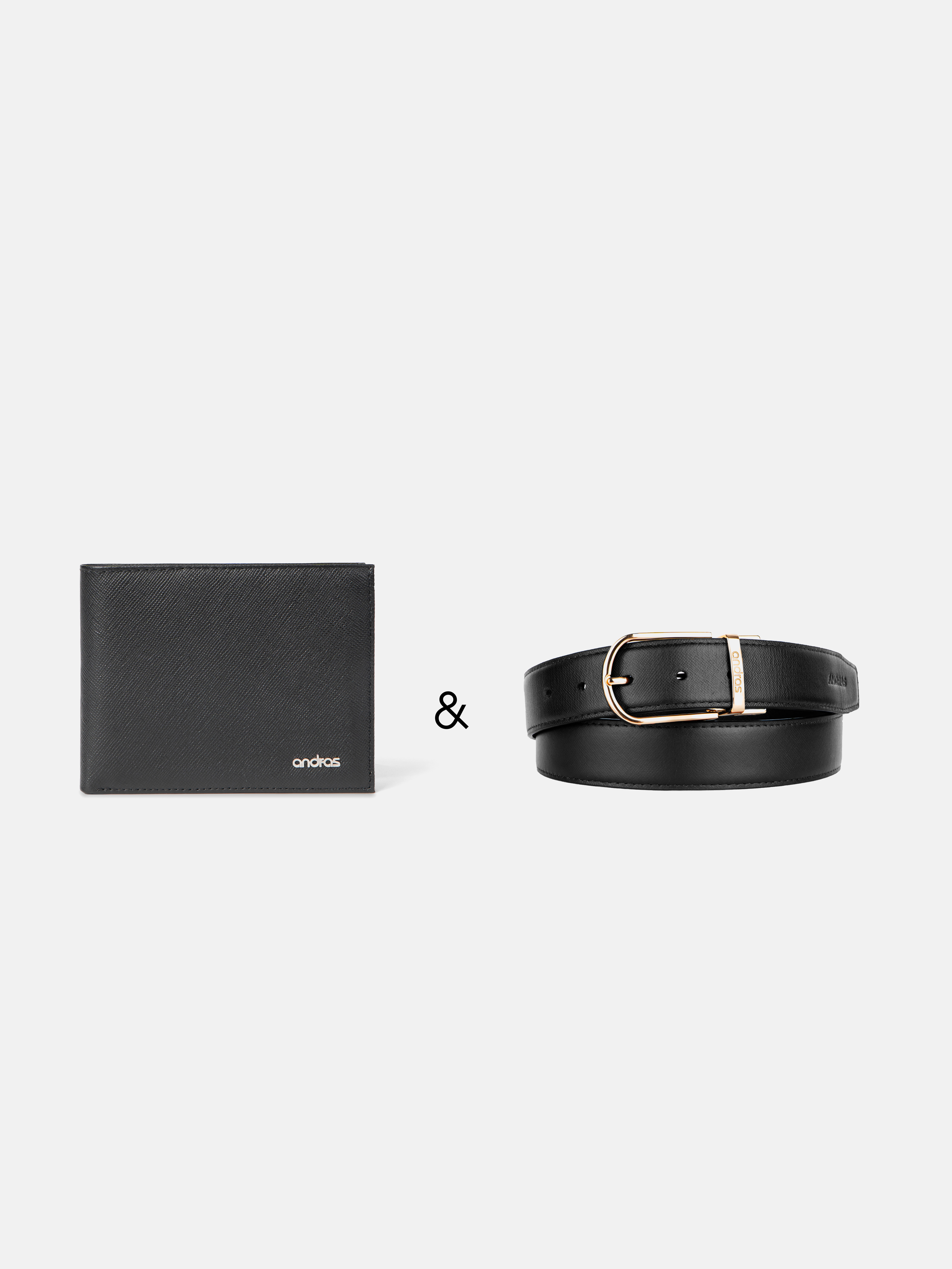 Combo Ví Bi-Fold Trust & Thắt Lưng Da Thật Fullbox 01